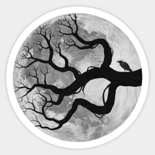 Moon Roots Sticker